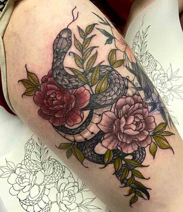 Snake-Thigh-Tattoos-(2)