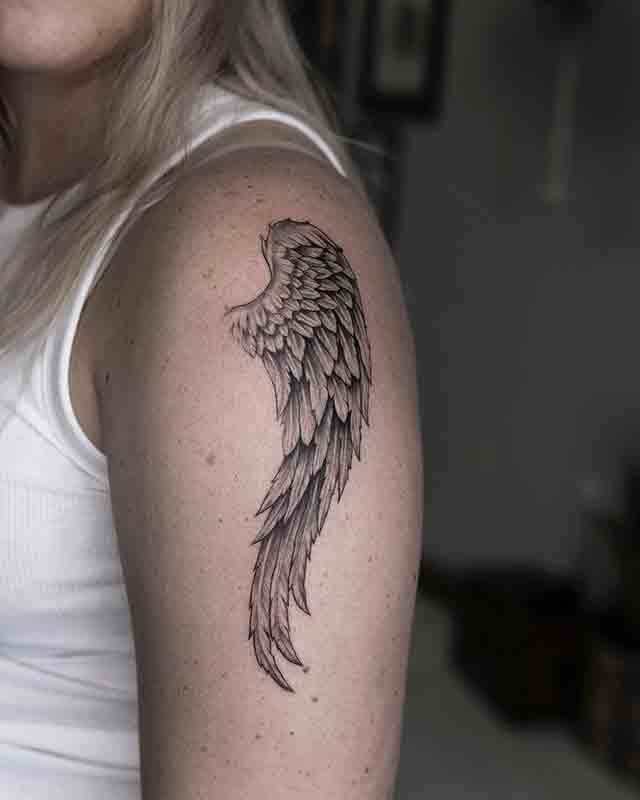 Angel Wing Sleeve tattoo (1)