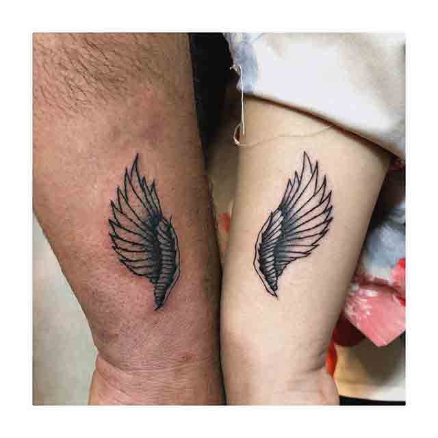 Small Angel Wings Tattoos on Wrists