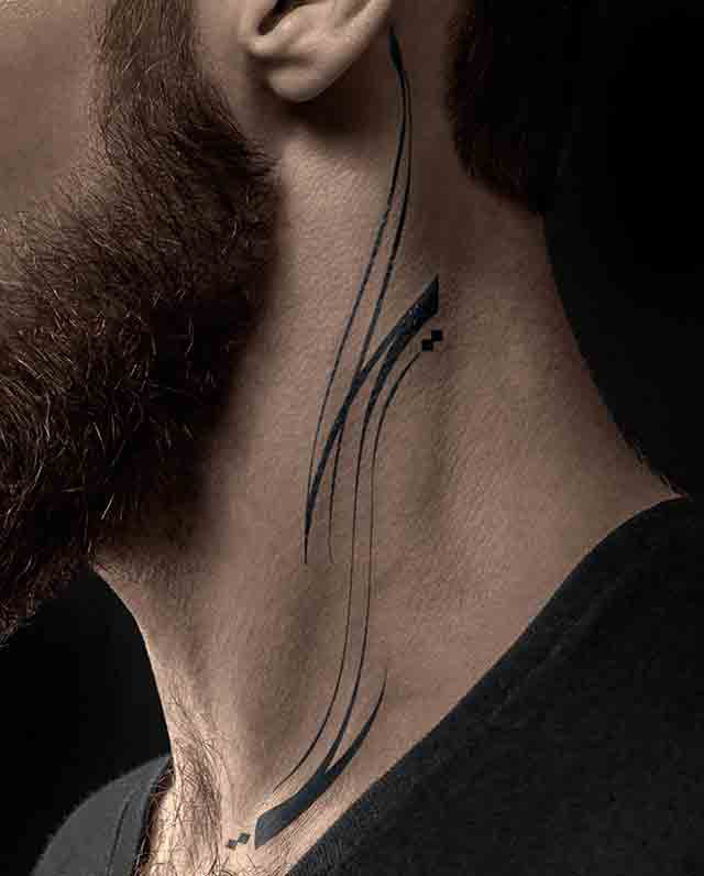 Arabic-Neck-Tattoo-(3)