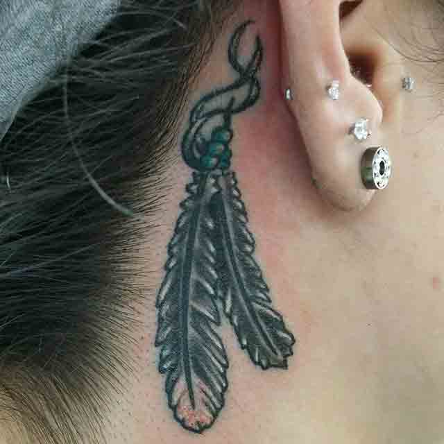 Behind-The-Ear-Feather-Tattoo-(2)