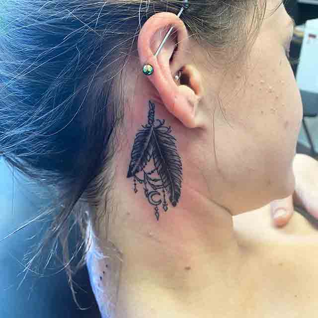 Behind-The-Ear-Feather-Tattoo-(3)
