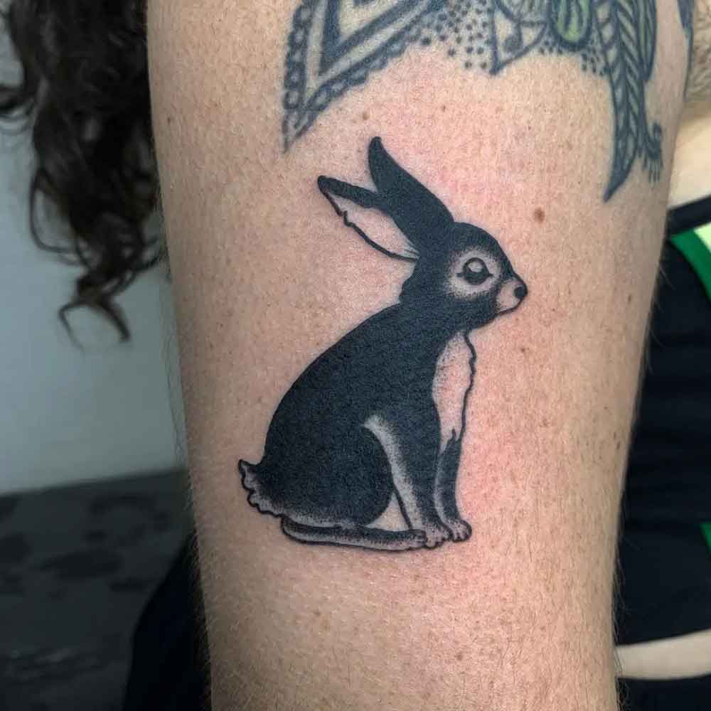 Black Rabbit Tattoo 1