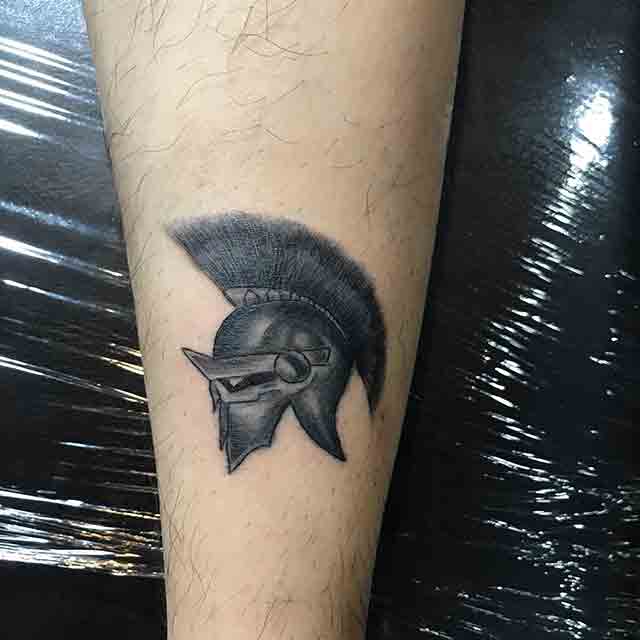 Black-Spartan-Helmet-Tattoo-(2)