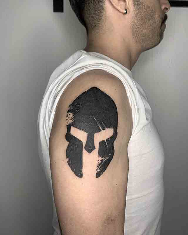 Black-Spartan-Helmet-Tattoo-(3)