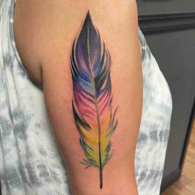 3D feather tattoo infinity by tattoosuzette on DeviantArt