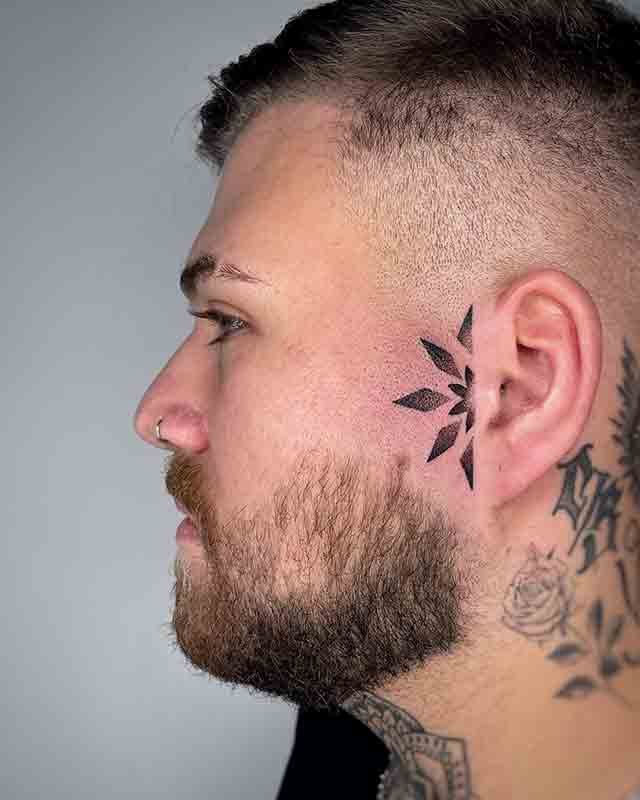 new tattoo  Facial tattoos Face tattoos Hairline tattoos