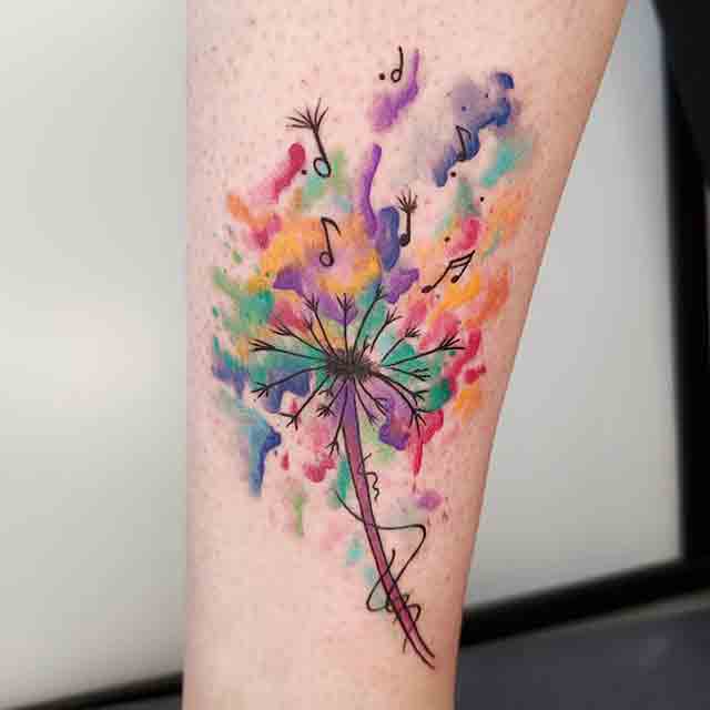 Dandelion tattoos