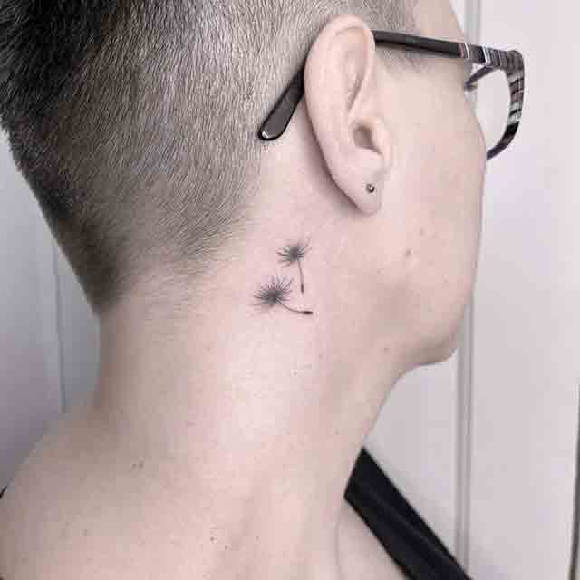 Dandelion-Tattoo-Behind-Ear-(2)