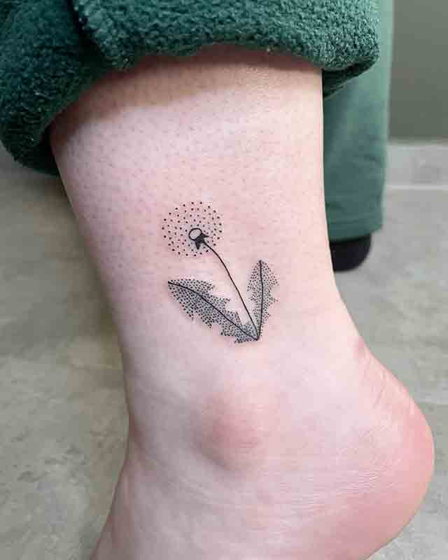 Dandelion-Tattoo-On-Ankle-(2)