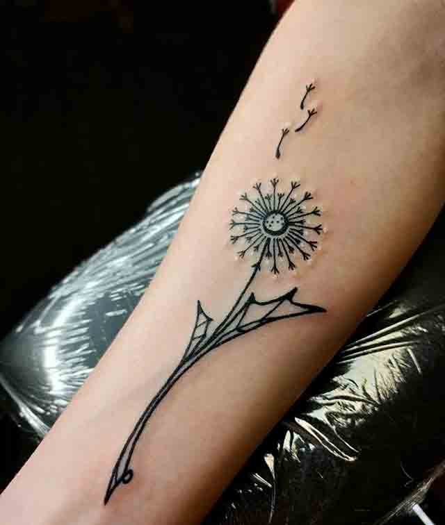 Dandelion-Tattoo-On-Forearm-(1)