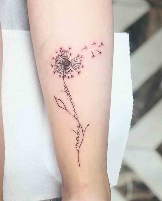 Dandelion-Tattoo-On-Forearm-(3)