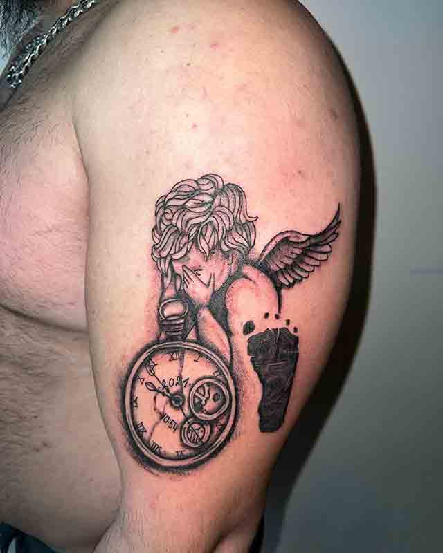 Daughter-Birth-Clock-Tattoo-(1)