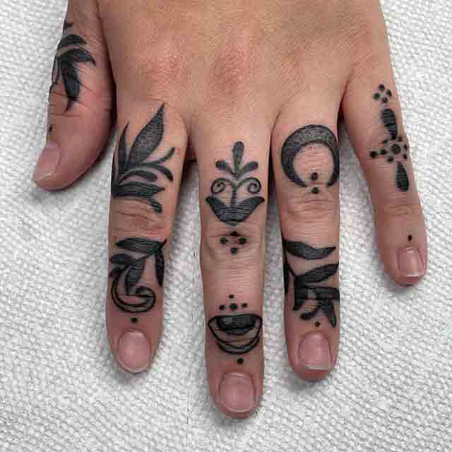 finger tattoos words for girls