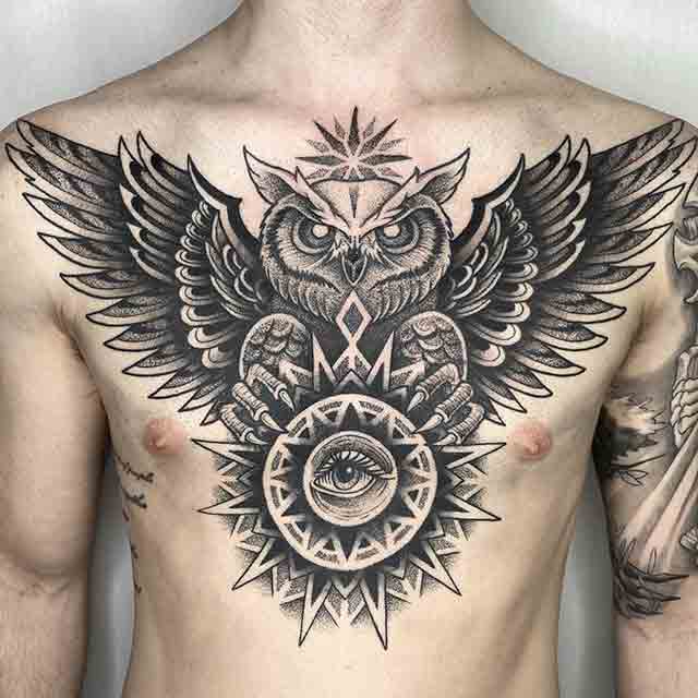 Dotwork-Owl-Tattoo-(3)