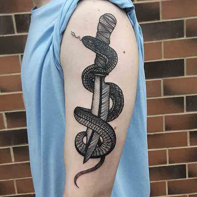 Dotwork-Snake-Tattoo-(1)