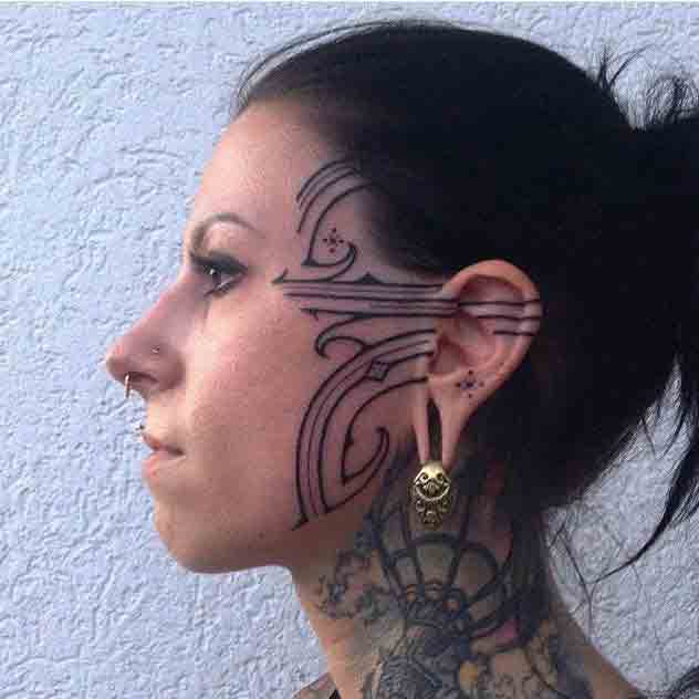 10 Pretty Face Tattoos For Women And Why This Tattoo Trend Has Been  Stigmatized For All The Wrong Reasons  YourTango