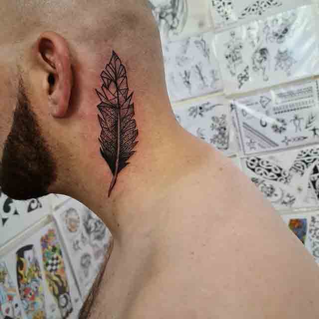 Feather-Neck-Tattoo-(3)