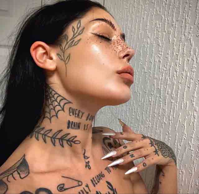 45 EyeCatchy Face Tattoo For Women  Psycho Tats