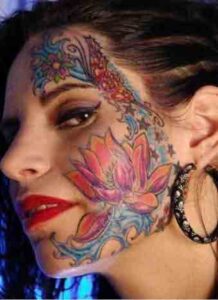 Full Face Tattoos For Women 5 218x300 