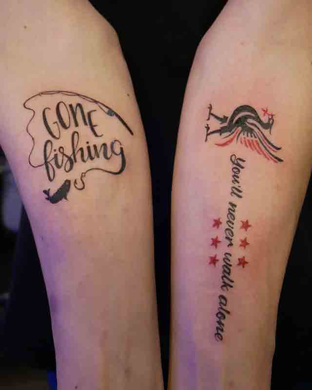 gone fishing tattoo