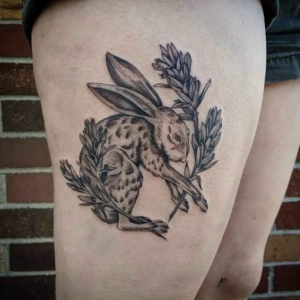 Jack Rabbit Tattoo 1