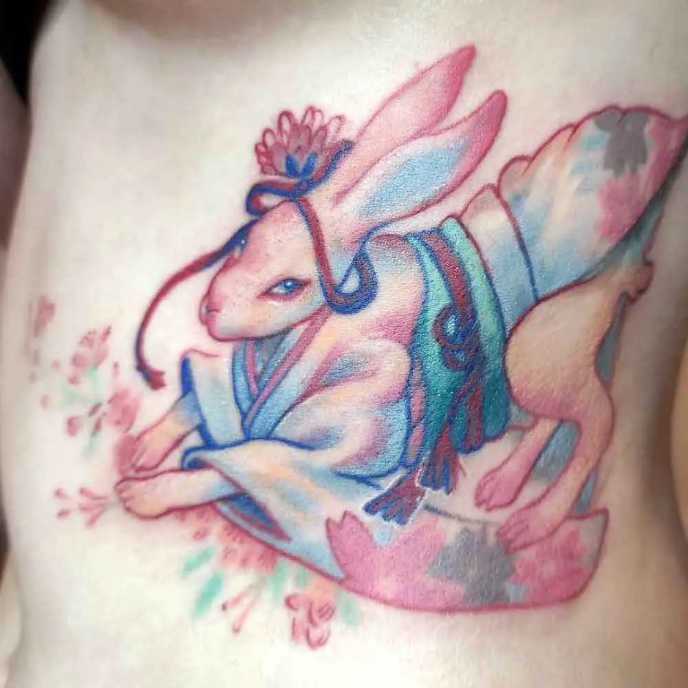 Japanese Rabbit Tattoo 3