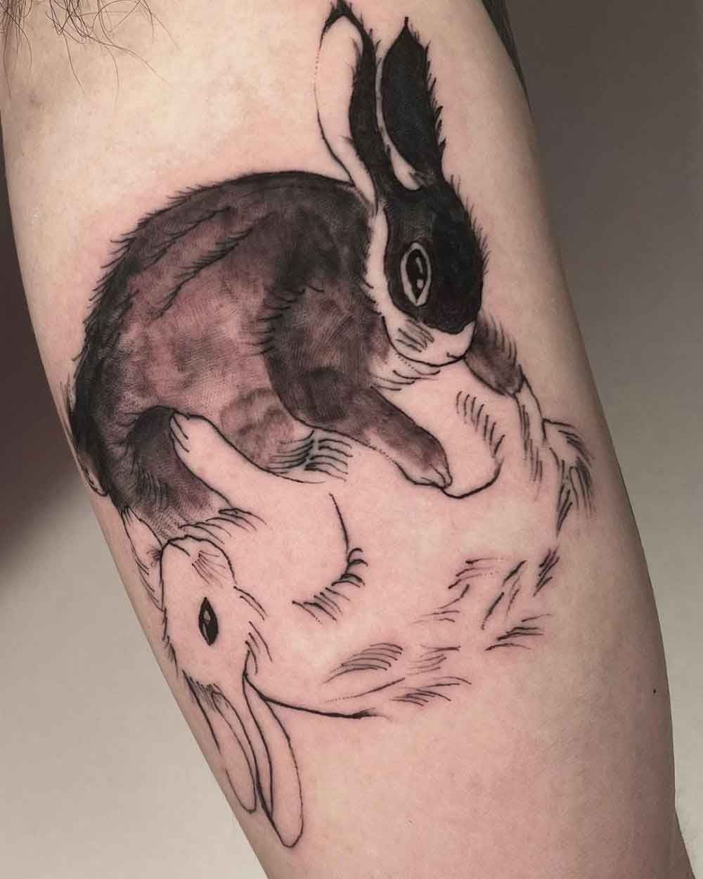 Lucky Rabbit Tattoo 1
