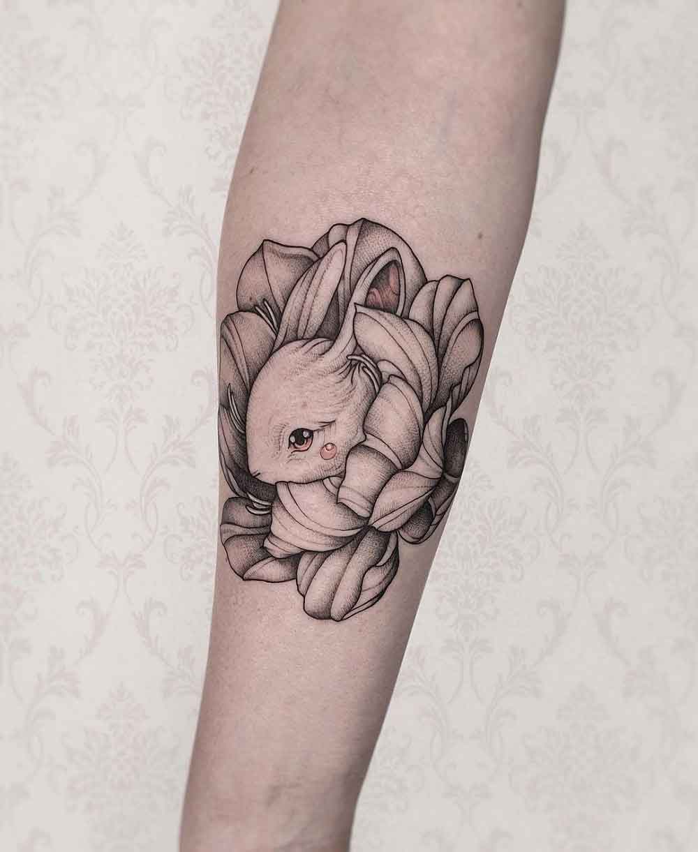Lucky Rabbit Tattoo 3