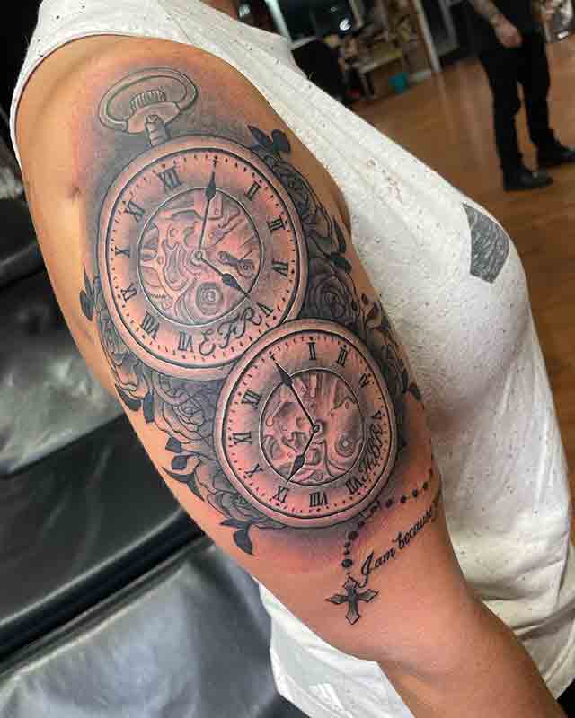 cute lil clock memorial done by J  The Ink Club Tattoo Studio  Facebook