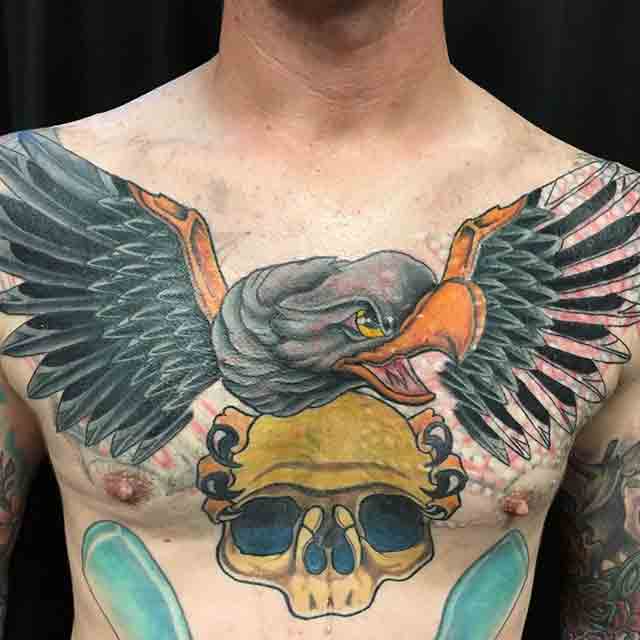 new school eagle tattoo