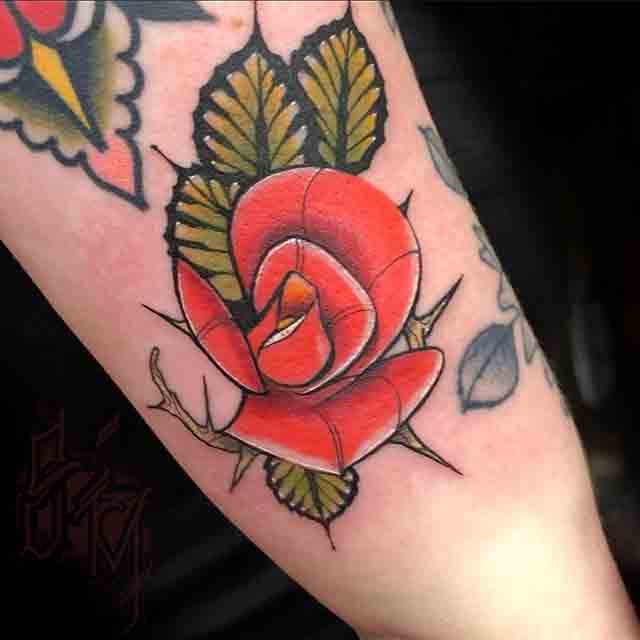 New-School-Rose-Tattoo-(2)