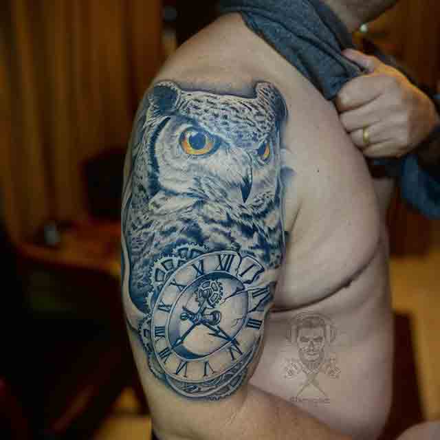 Owl-With-Clock-Tattoo-(1)
