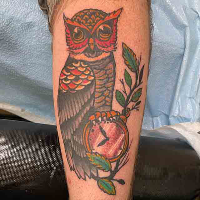 Owl-With-Clock-Tattoo-(3)
