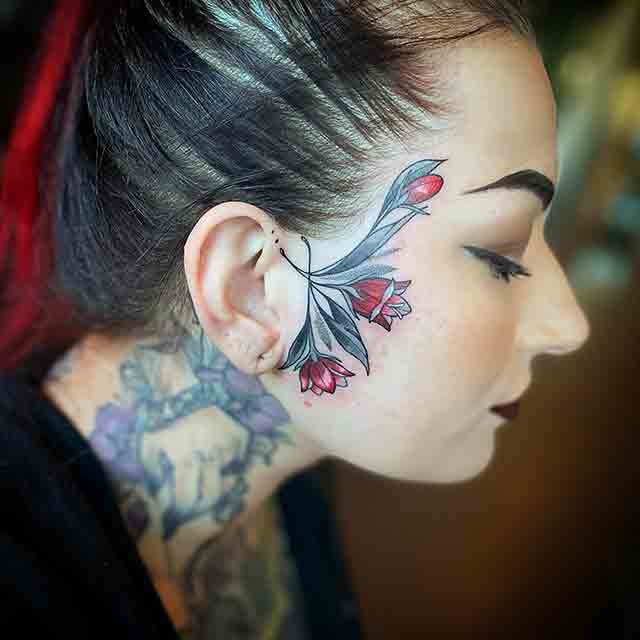 Top Trending Face Tattoos For Women in 2023 –