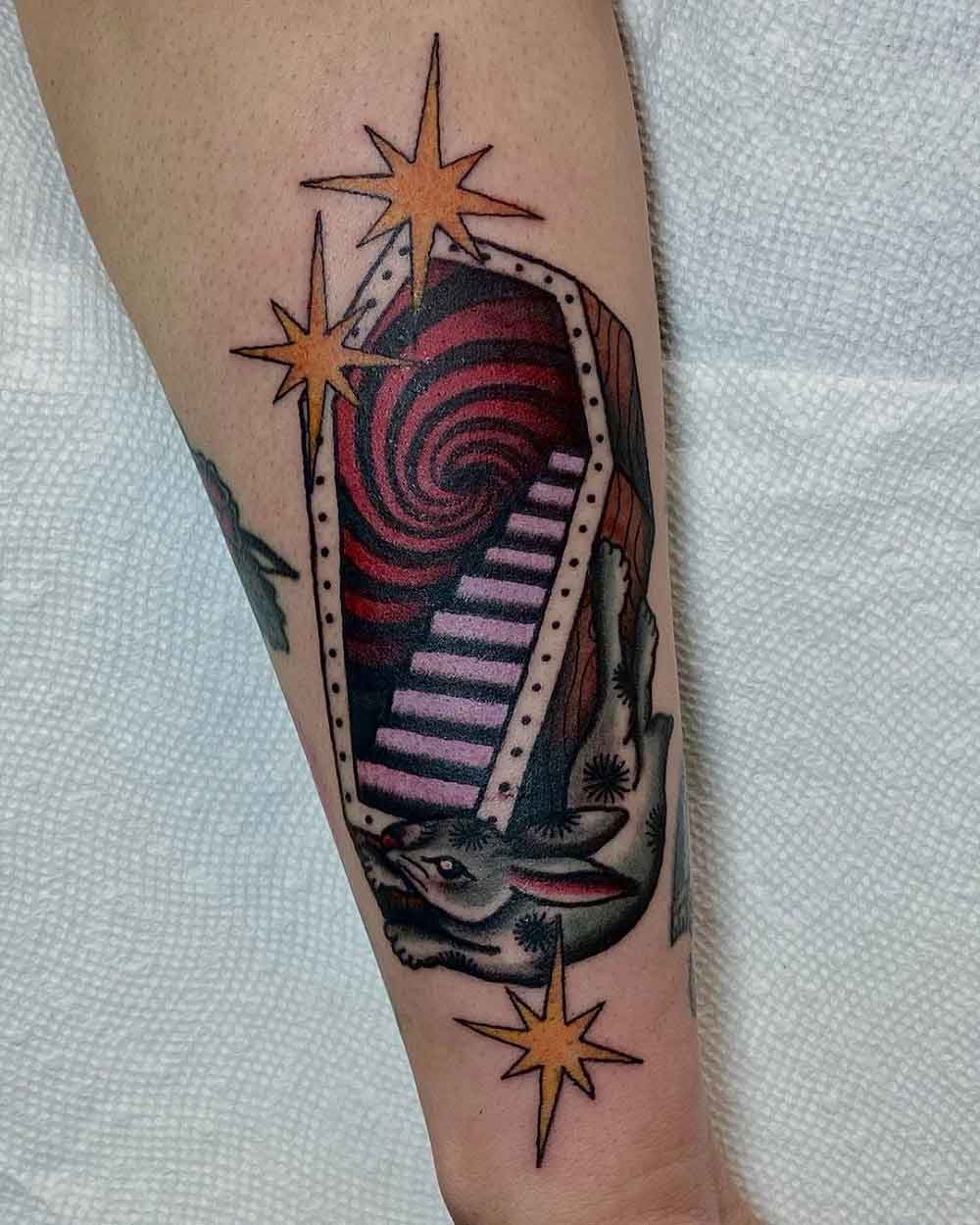 Rabbit Hole Tattoo 2