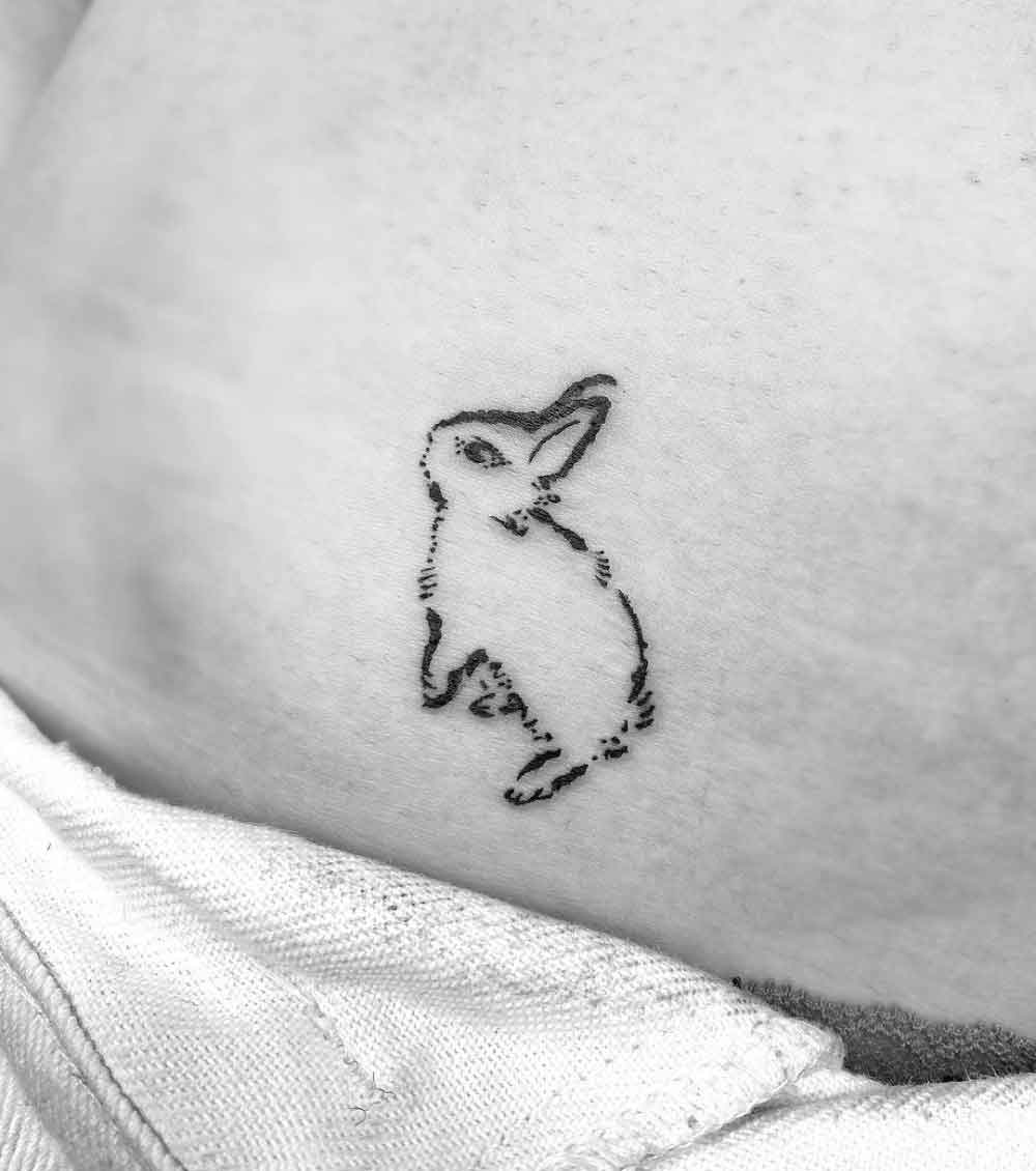 Small Rabbit Tattoo 3