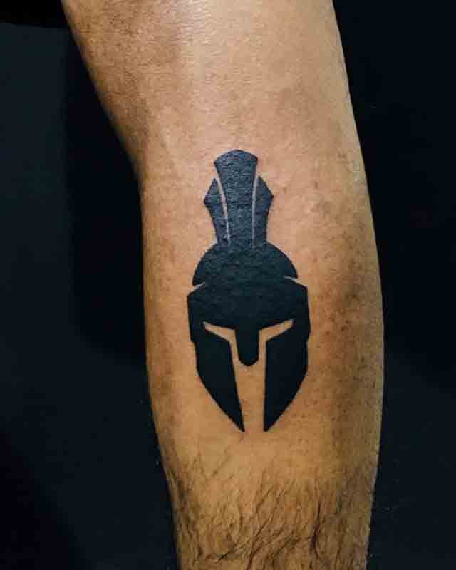 Tribal Spartan Helmet Tattoo  Free Transparent PNG Download  PNGkey