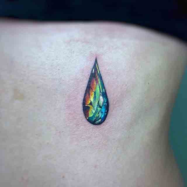 teardrop tattoo design