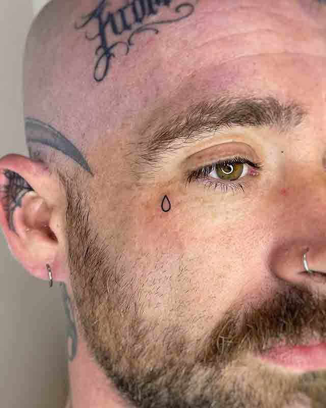 teardrop tattoo design