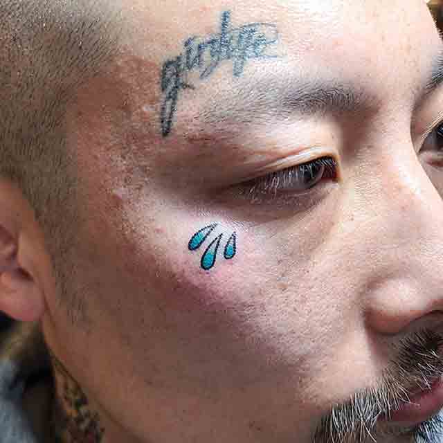 teardrop tattoo design