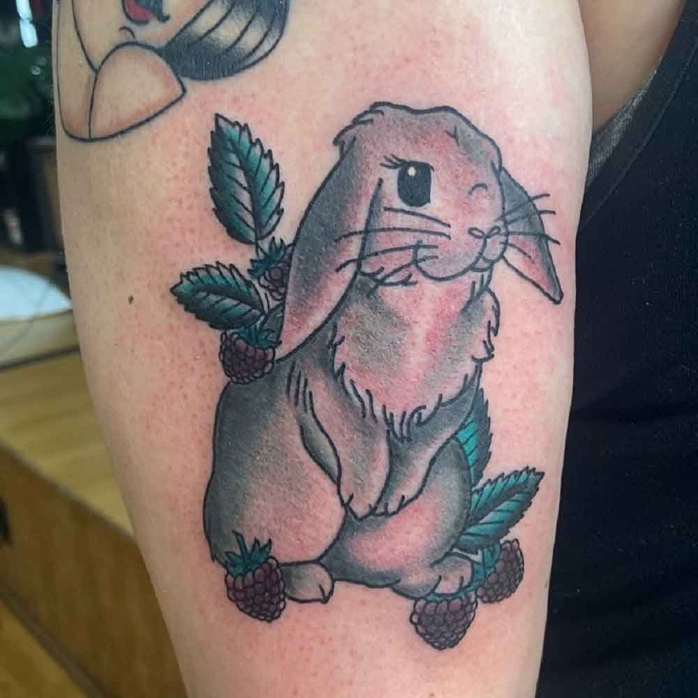 Traditional Rabbit Tattoo 2