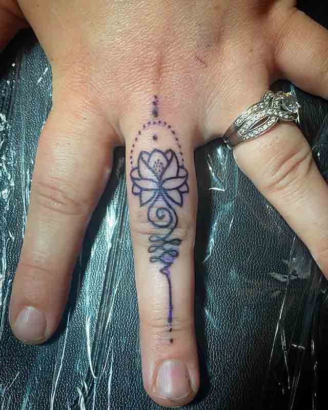Buy Unalome Lotus set of 2 Small Unalome Tattoo  Lotus Tattoo Online in  India  Etsy