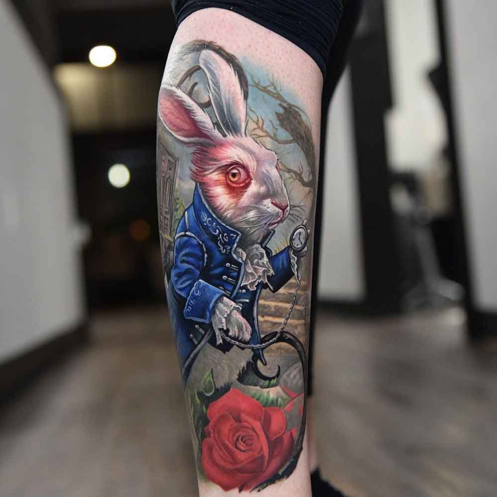 White Rabbit tattoo by Eva Krbdk  Post 17537