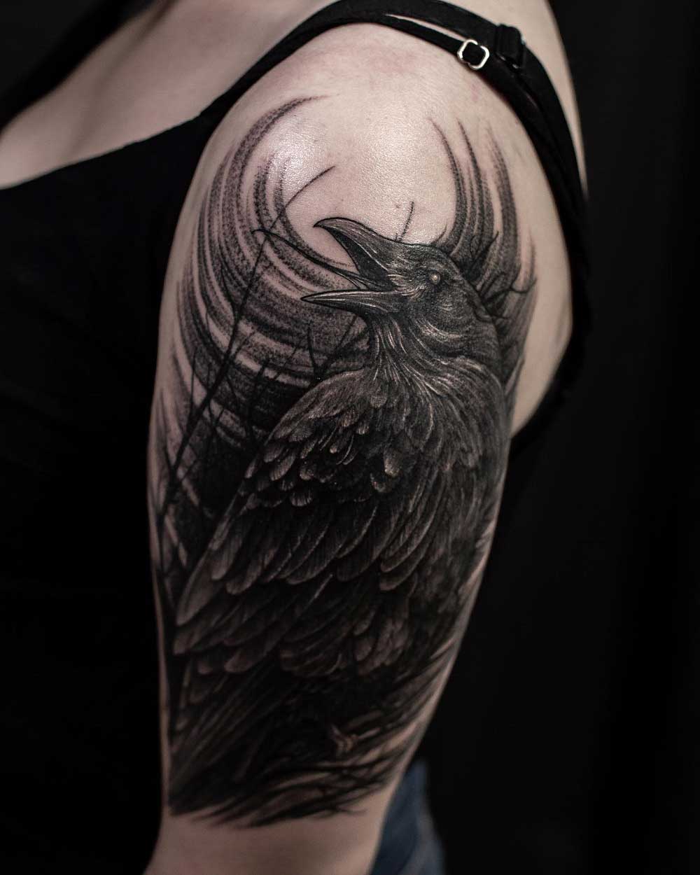 Crow Dove Sleeve by Ryan El Dugi Lewis TattooNOW