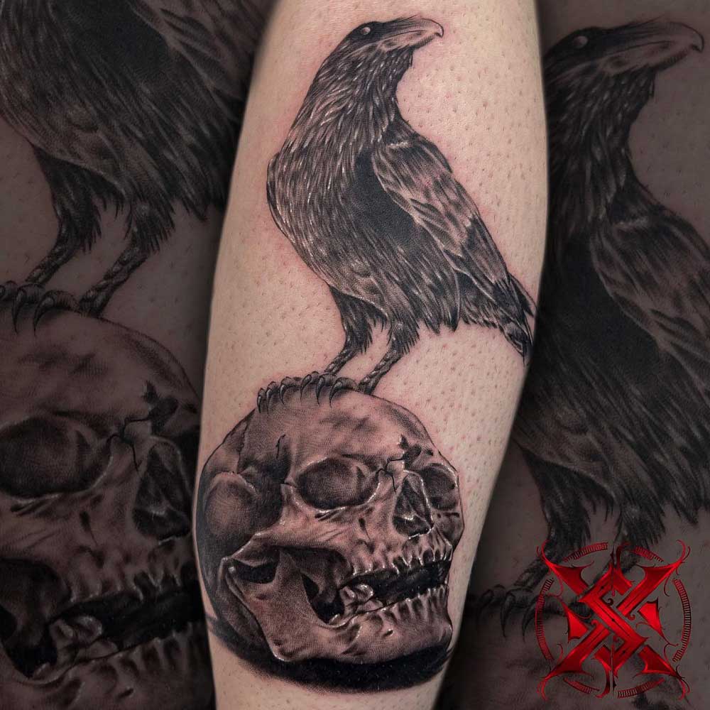 crow-skull-tattoo-1