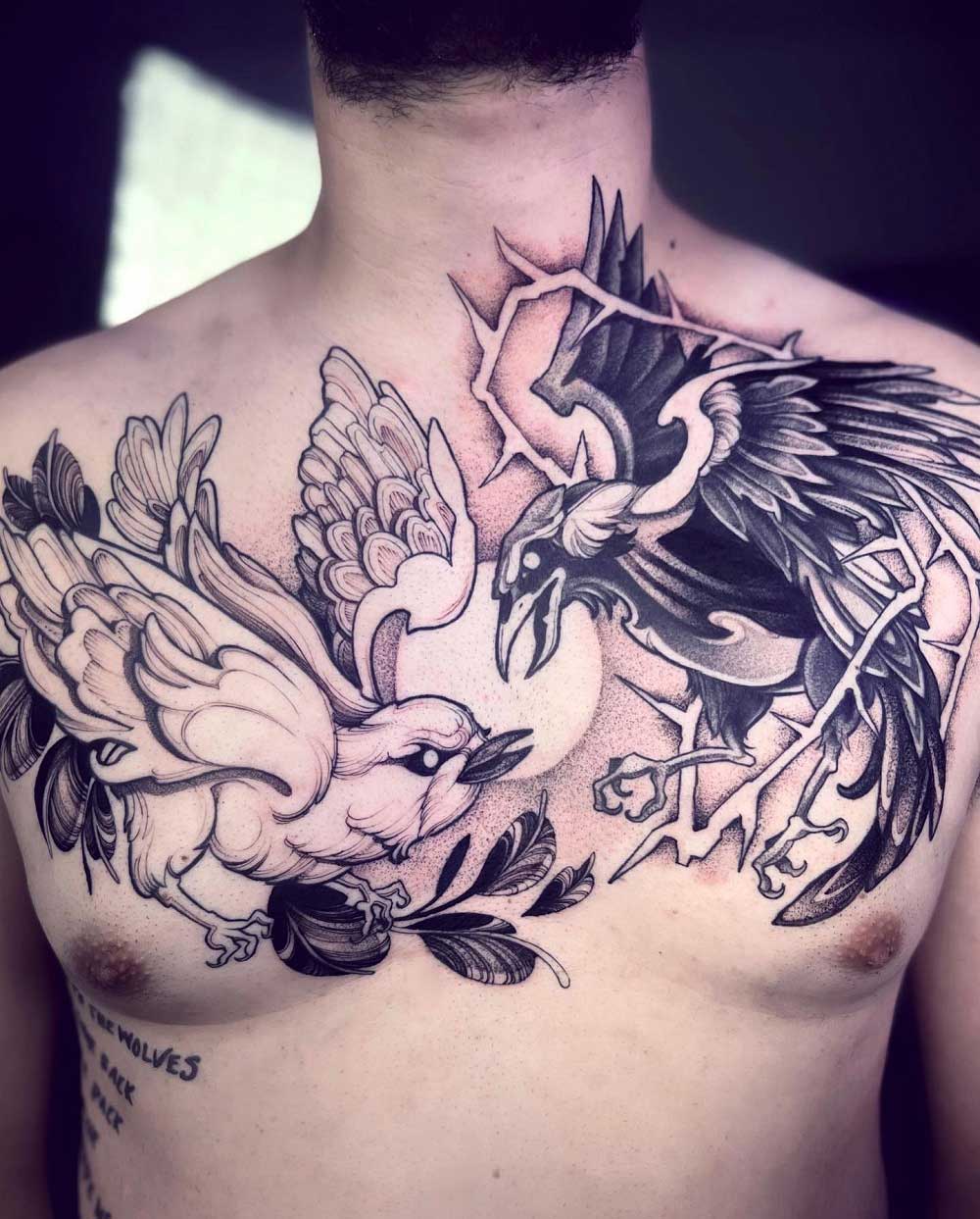 Details more than 74 dove and raven tattoo latest  thtantai2