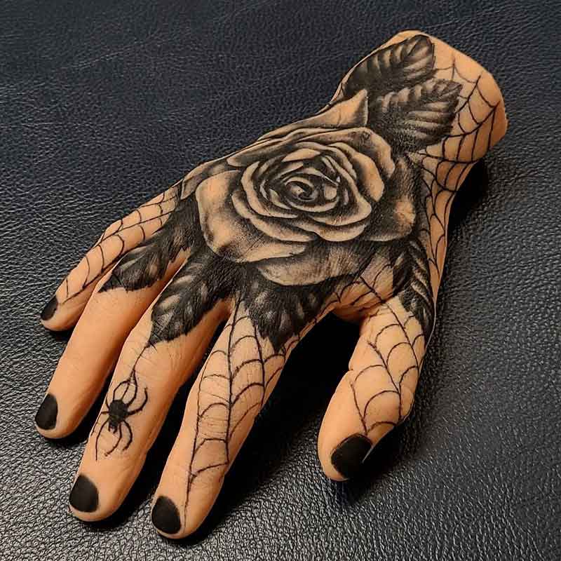 3D Black Rose Tattoos 2