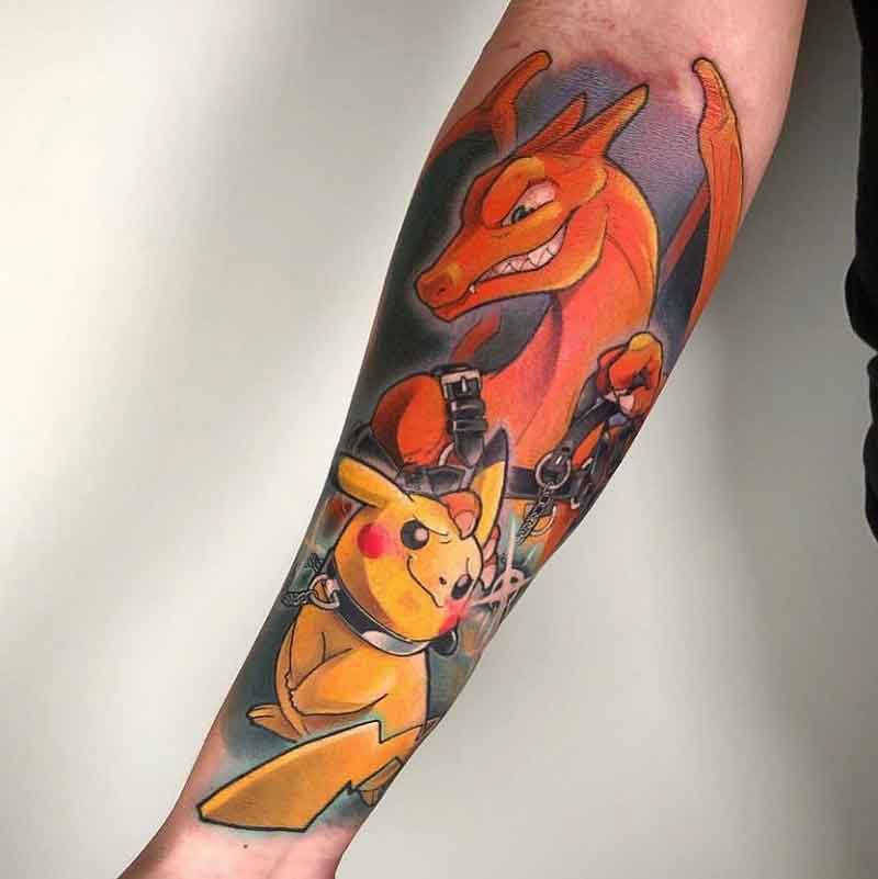 My Charmander tattoo done tonight by my good friend Thanks for looking   rpokemon