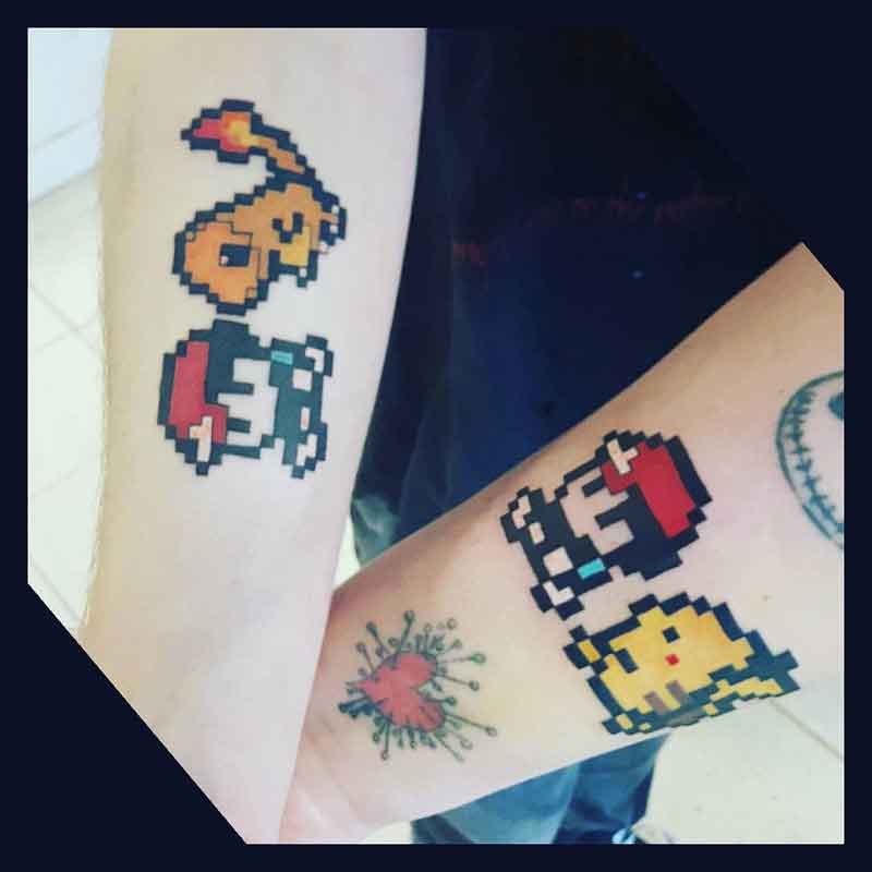 8 Bit Pokemon Tattoo 2